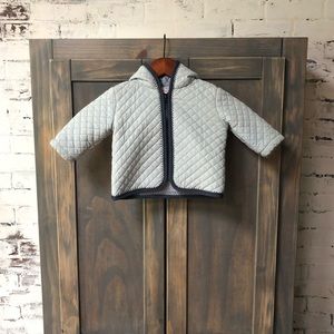 Hanna Andersson NWT 6-12 quilted boys blue jacket